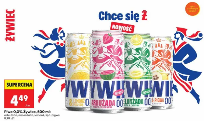 Piwo bezalkoholowe Żywiec Lipa-Pigwa promocja w Biedronka