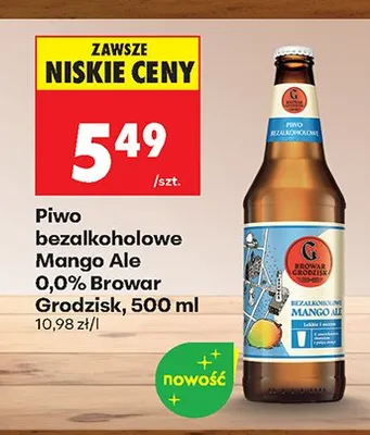 Piwo bezalkoholowe Mango Ale 0,0% promocja w Biedronka