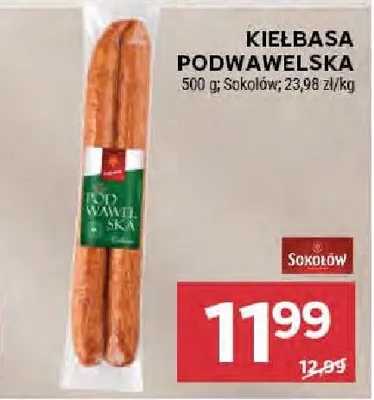 Kiełbasa podwawelska Sokołów promocja w Stokrotka