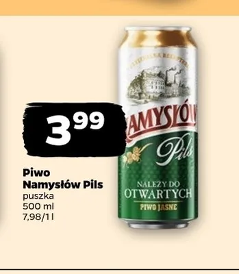 Piwo Namysłów Pils promocja w Netto