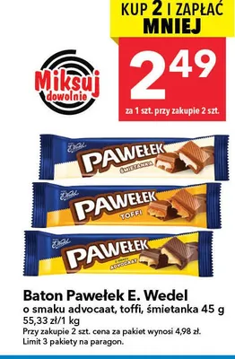 Baton Pawełek o smaku advogaat promocja w LEWIATAN