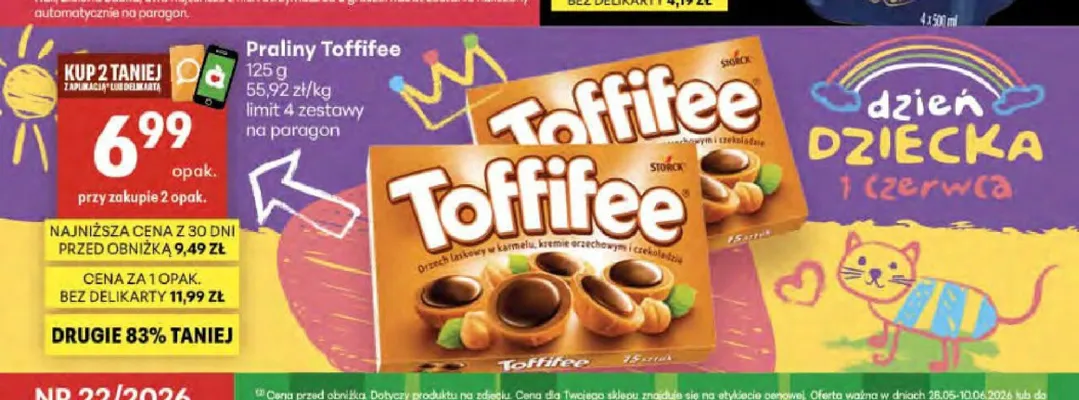 Praliny Toffifee promocja w Delikatesy Centrum