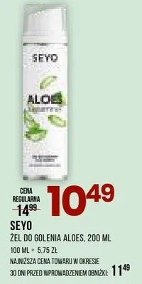 Żel SEYO Żel do golenia Aloes, 200 ml promocja w Drogerie Natura
