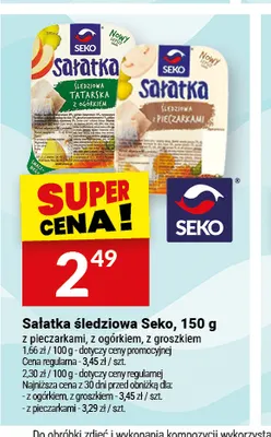 Sałatka śledziowa z pieczarkami Seko promocja w Twój Market