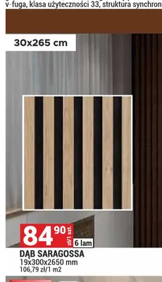 Akustyczne lamele na filcu Dąb Saragossa Parquet & Mercado promocja w Merkury Market