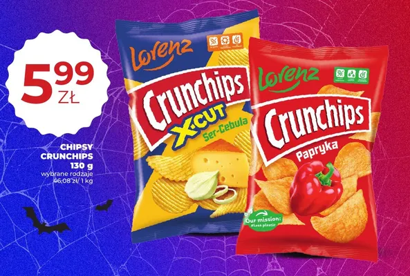 Chipsy Crunchips papryka Lorenz promocja w Duży Ben