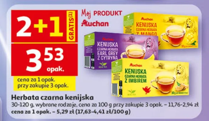 Herbata czarna kenijska promocja w Auchan