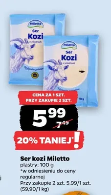 Ser kozi, plastry promocja w Netto