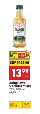 Żołądkowa Gorzka z miętą promocja w Biedronka
