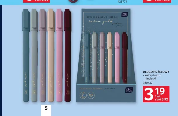 Długopis żelowy Interdruk Satin Gold promocja w Selgros