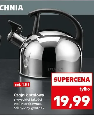 Czajnik stalowy Odelo 1,5 l promocja w Kaufland