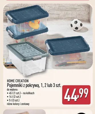 Pojemniki z pokrywą 5 l 3-pak HOME CREATION promocja w Aldi