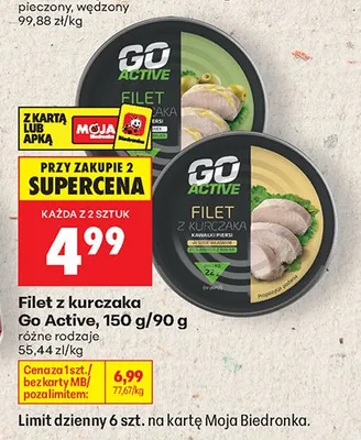 Filet z piersi kurczaka Go Active promocja w Biedronka