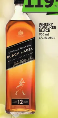 Whisky Johnnie Walker Black Label Blended Scotch promocja w Groszek