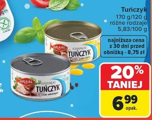 Tuńczyk w oleju promocja w Carrefour Market