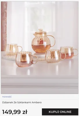 Dzbanek ze szklankami home&you Ambero promocja w home&you