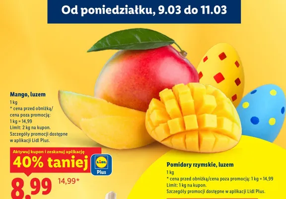 Pomidory rzymskie, luzem promocja w Lidl