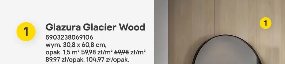 Glazura Glacier Wood promocja w Castorama