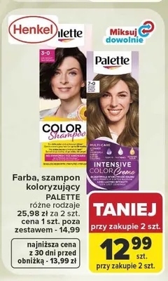 Farba do włosów Palette Intensive Color Creme promocja w Carrefour Market