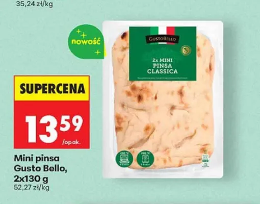 Mini pinsa Gusto Bello promocja w Biedronka