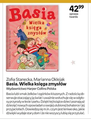 Książka Basia. Wielka księga zmysłów Zofia Stanecka, Marianna Oklejak oprawa twarda promocja w Empik