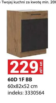 Szafka kuchenna 60D 1F BB promocja w Merkury Market