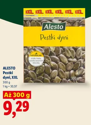 Pestki dyni Alesto XXL promocja w Lidl