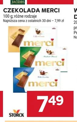 Czekolada Merci promocja w Stokrotka