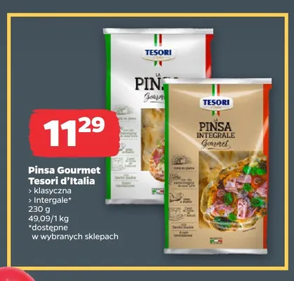 Pinsa Gourmet klasyczna Tesori d'Italia promocja w Netto
