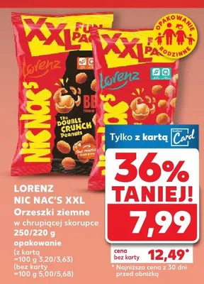 Orzeszki ziemne w chrupiącej skorupce promocja w Kaufland
