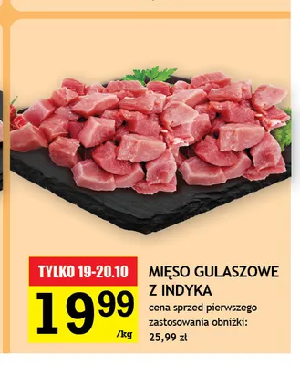 Mięso gulaszowe z indyka promocja w Gram Market