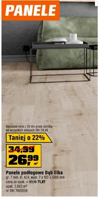 Panele podłogowe Dąb Elba promocja w OBI