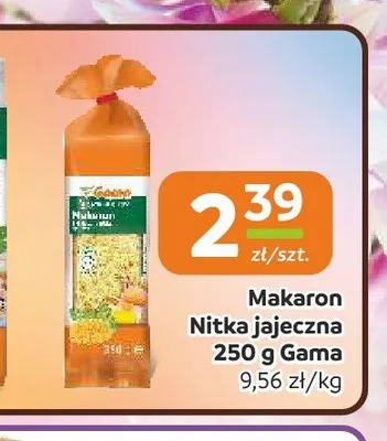 Makaron Nitka jajeczna Gama promocja w Społem Częstochowa