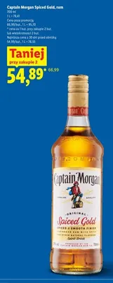 Rum Captain Morgan Spiced Gold promocja w Lidl