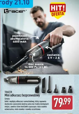 Mini odkurzacz bezprzewodowy Tracer promocja w Aldi
