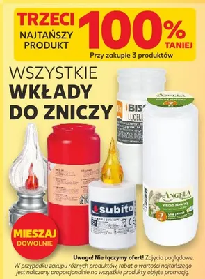 Wkłady do zniczy promocja w Kaufland