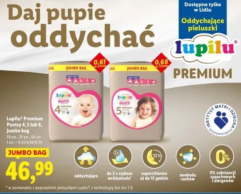 Premium Pantsy 4, 5 lub 6, jumbo bag promocja w Lidl