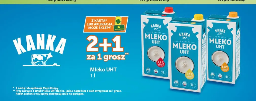 Mleko UHT Kanka 2,0% promocja w ABC