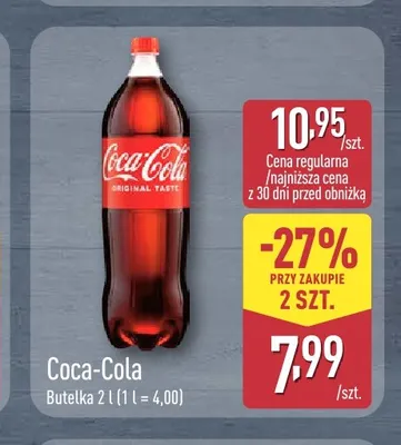 Napój gazowany Coca-Cola promocja w Aldi