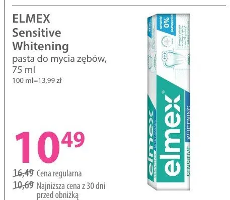 Pasta do mycia zębów Sensitive Whitening promocja w Hebe