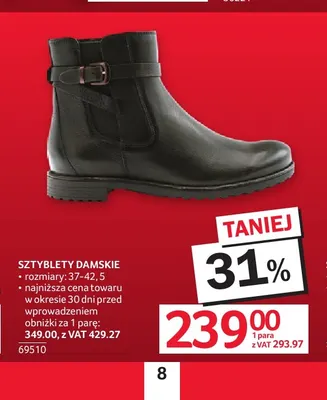 Sztyblety damskie promocja w Selgros