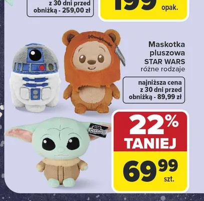Maskotka pluszowa STAR WARS promocja w Carrefour