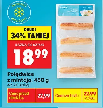 Polędwice z mintaja promocja w Biedronka