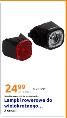 Lampki rowerowe do wielokrotnego... 2-pak promocja w Action