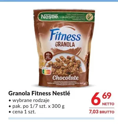Granola Fitness Nestlé promocja w Makro