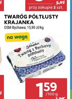 Twaróg półtłusty krajanka OSM Bychawa promocja w Stokrotka