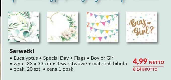 Serwetki DUNI promocja w Makro
