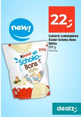 Cukierki czekoladowe Schoko-Bons White promocja w Dealz
