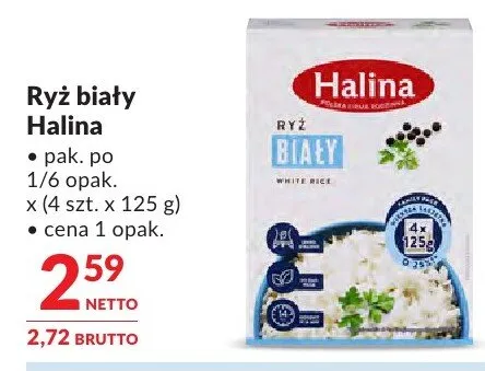 Ryż biały Halina promocja w Makro