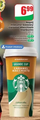Napój mleczno-kawowy Caramel Macchiato Starbucks promocja w Dino